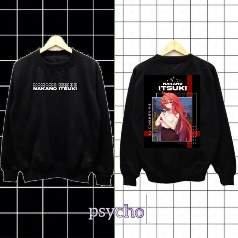 crewneck nakano itsuki new fashion/limited edition free stiker