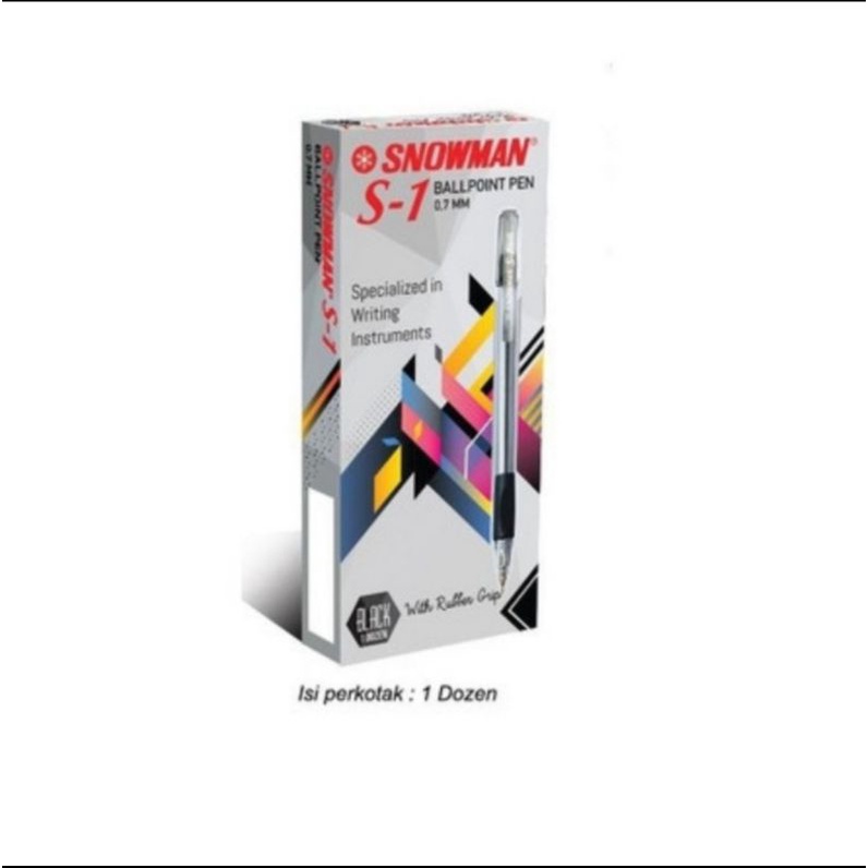 

PEN SNOWMAN S-1-HITAM