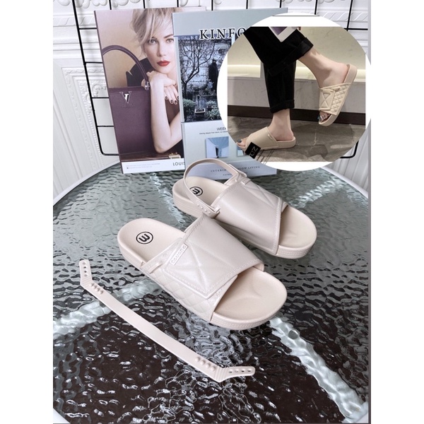 GJAZ TAWANA SANDAL TWO IN ONE BY MELISA IMPORT-Ivory