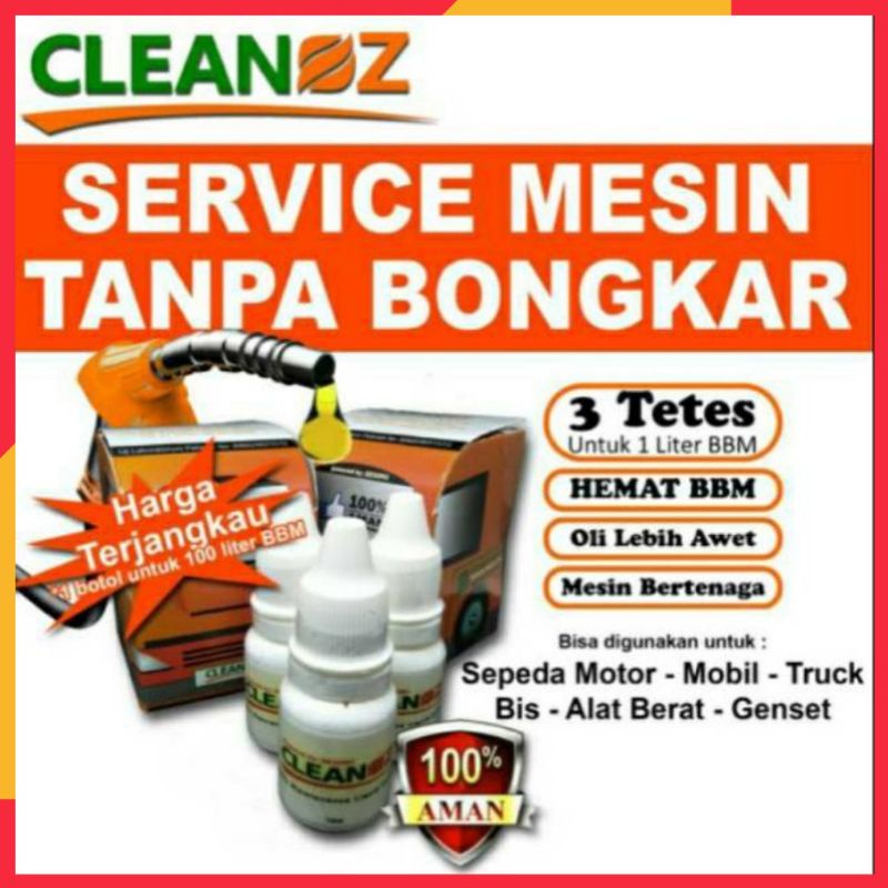 Cleanoz Pembersih Penghemat Mobil Motor Alat Berat Penghemat BBM Cleanoz Mesin bensin dan Diesel