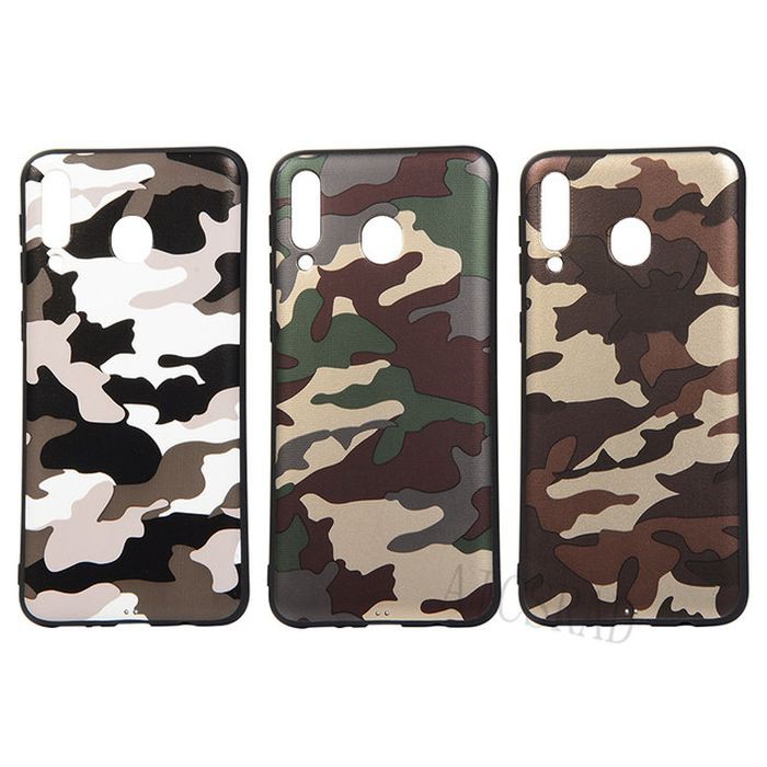 Samsung A20 A30 A50 A70 Soft Case Army Camouflage