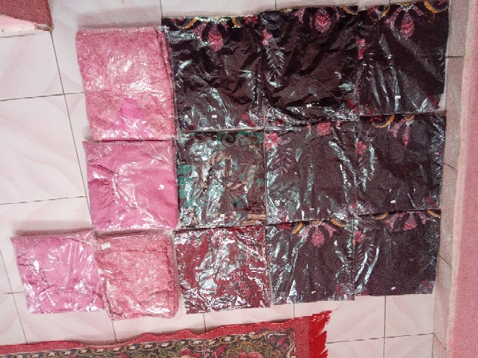 Kemeja Batik Pria Lengan Panjang Size M L Xl Xxl  Bswart Batik Hrb026 Kenongo Hem Panjang Padi