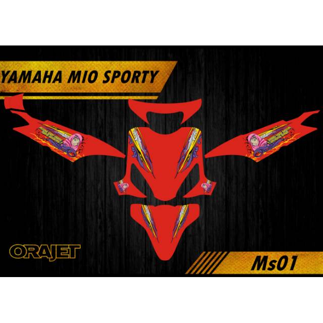 Decal Mio Sporty/mio smile Merah 01