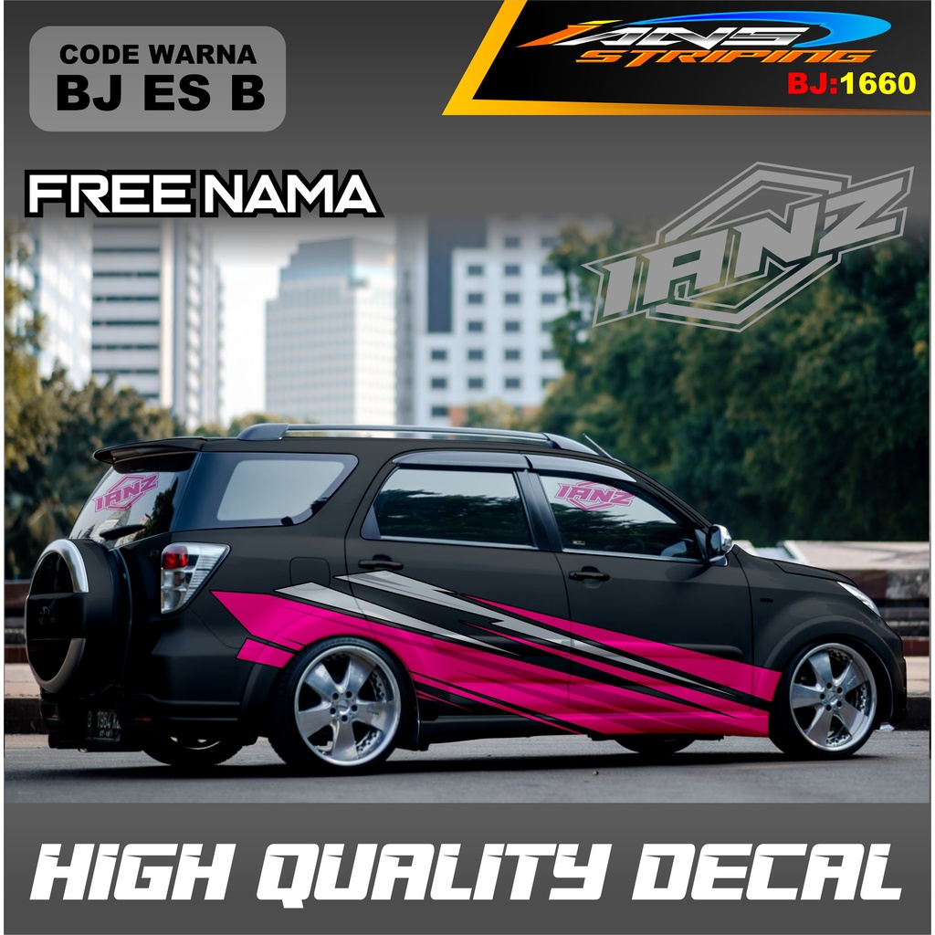 STIKER VARIASI MOBIL TERIOS / VARIASI STICKER DECAL MOBIL AVANZA XENIA INNOVA / DECAL STIKER GRAND LIVINA / STIKER MOBIL