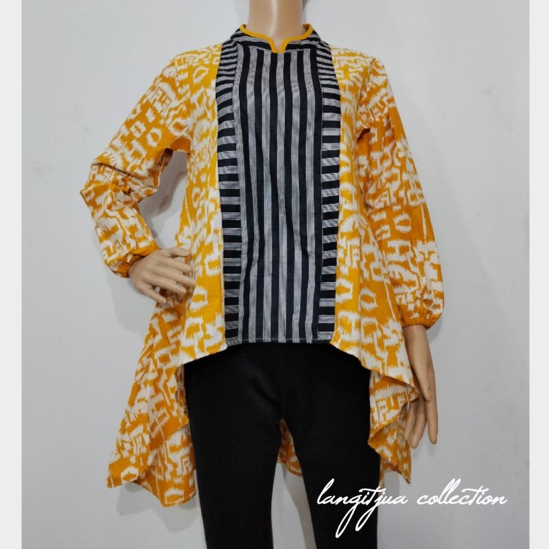 Atasan Tunik Batik Model Pinguin