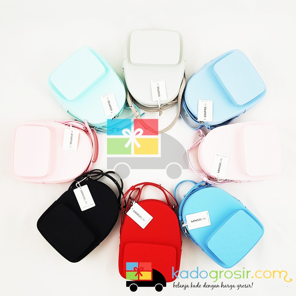  Tas  Selempang  Wanita The Water Cube Silicone Daypack Bag 