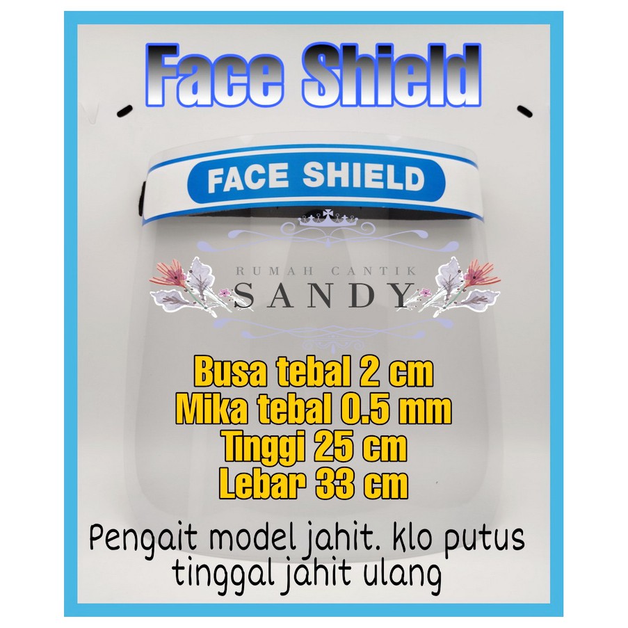 Disposable Face Shield ~ Helm Petugas Medis ~ Pelindung Muka