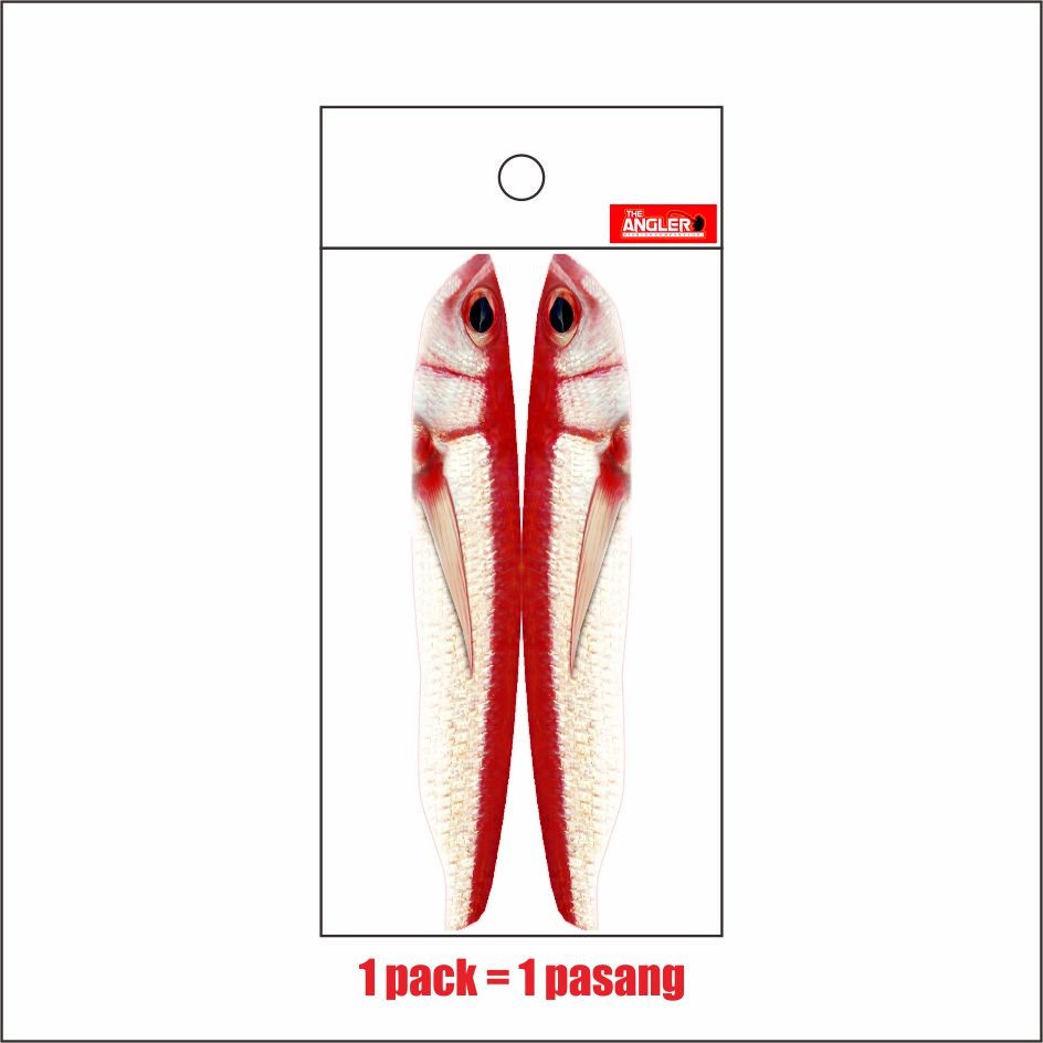 Dragmetal Long Ruby Snapper Water Slide Decal Metal Jig 50g 60g 80g