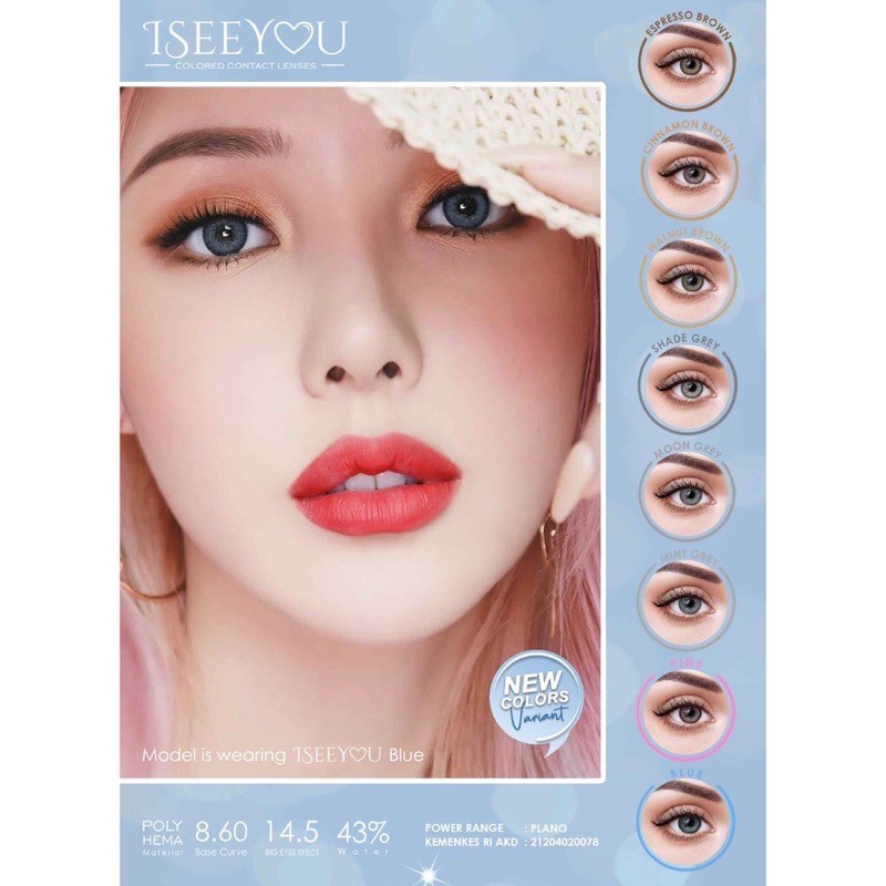 Softlens NATURAL I SEE YOU 14.5mm  Normal - OMEGA / FREE LENSCASE - KASIMURA