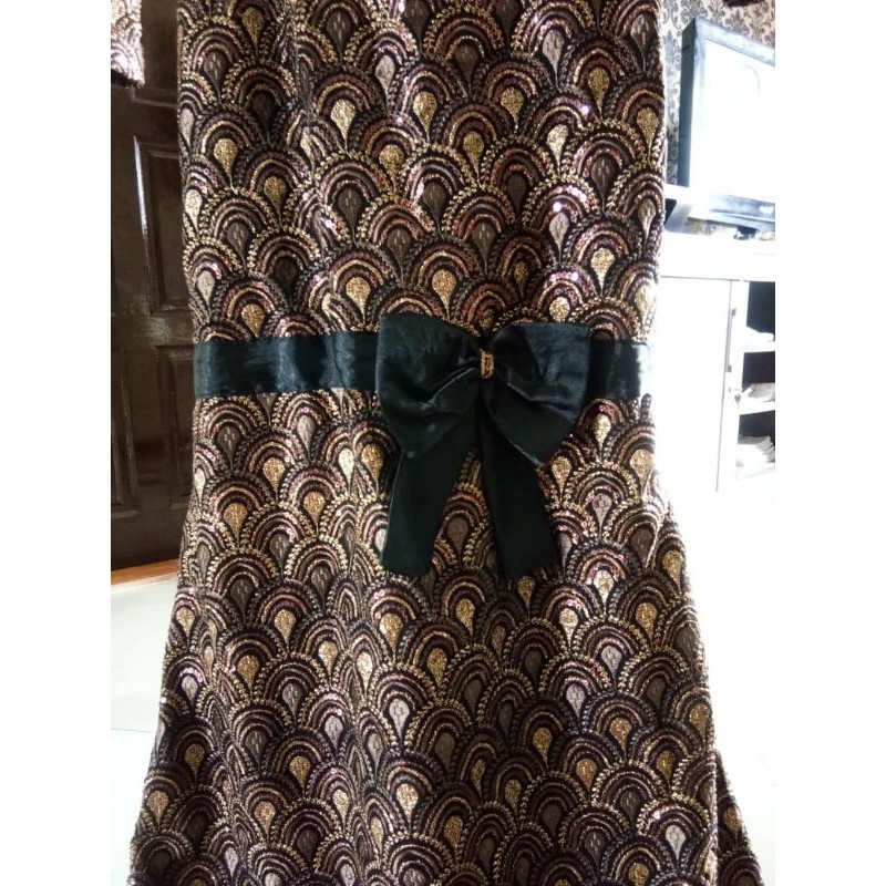 preloved gaun merak mewah
