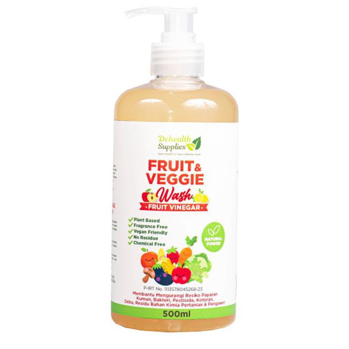 

Dehealth Fruit & Veggie Wash fruit Vinegar500ml FREE BAKING SODA 100ML