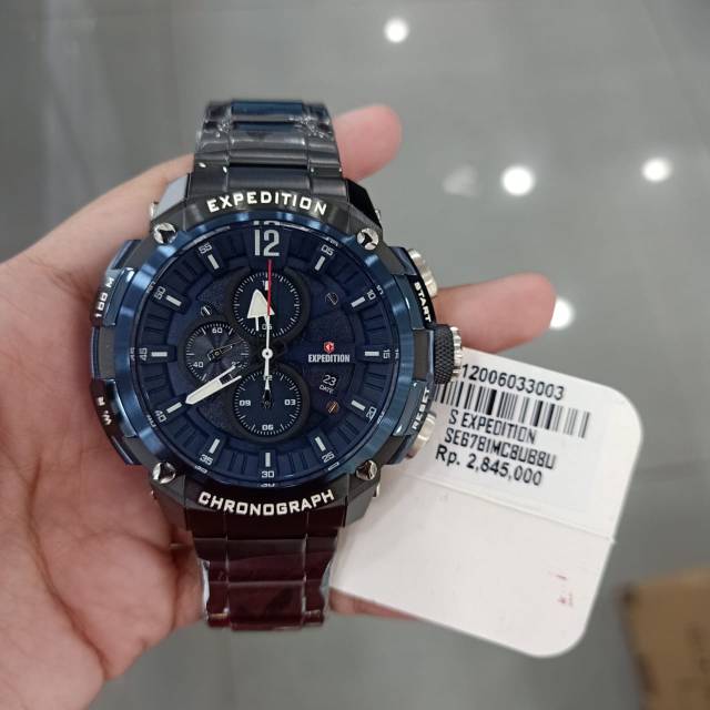 TERMURAH EXPEDITION E 6782 STAINLEES ORIGINAL GARANSI 2 TAHUN RESMI BLACK BLUE