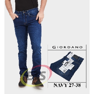  Celana  jeans pensil  giordano skinny slimfit hitam biru  