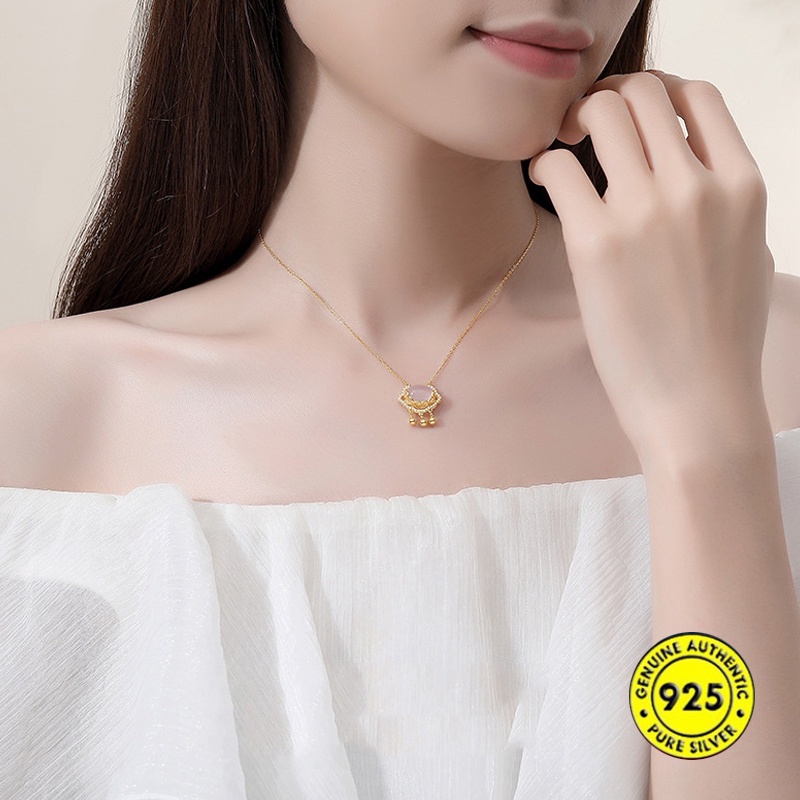 Kalung Rantai Sterling Silver 925 Dengan Liontin Untuk Wanita