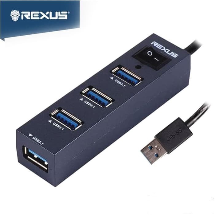 Usb Hub 4 port Rexus V3.1 RXH 327 ON-OF / Usb Hub Rexus RXH 327