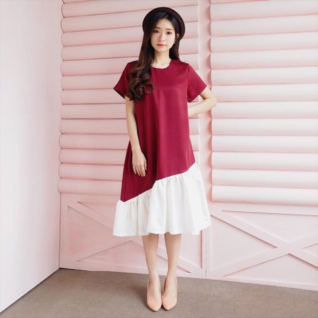 TIARA DRESS MAROON