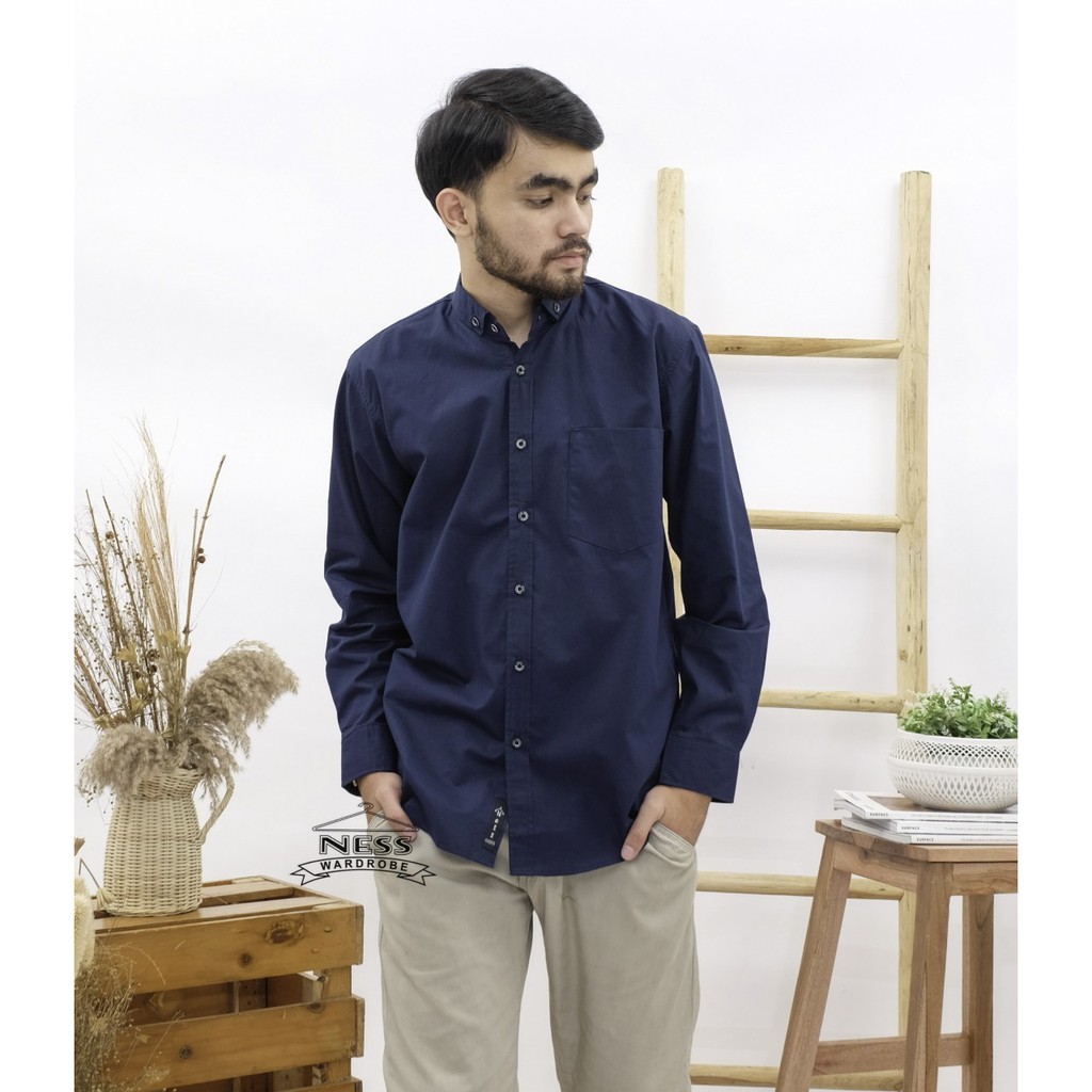 KEMEJA POLOS CASUAL PRIA TERBARU PREMIUM MURAH / KEMEJA POLOS PRIA CASUAL