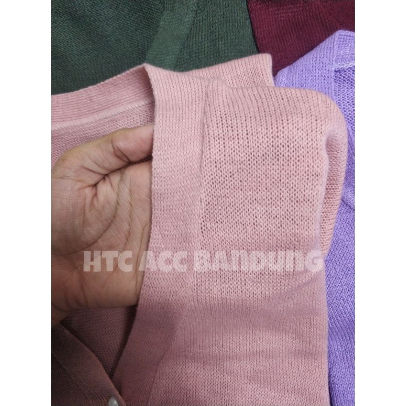 CARDIGAN RAJUT FELYS | Long Cardy Kancing Mutiara / Cardygan knit-3