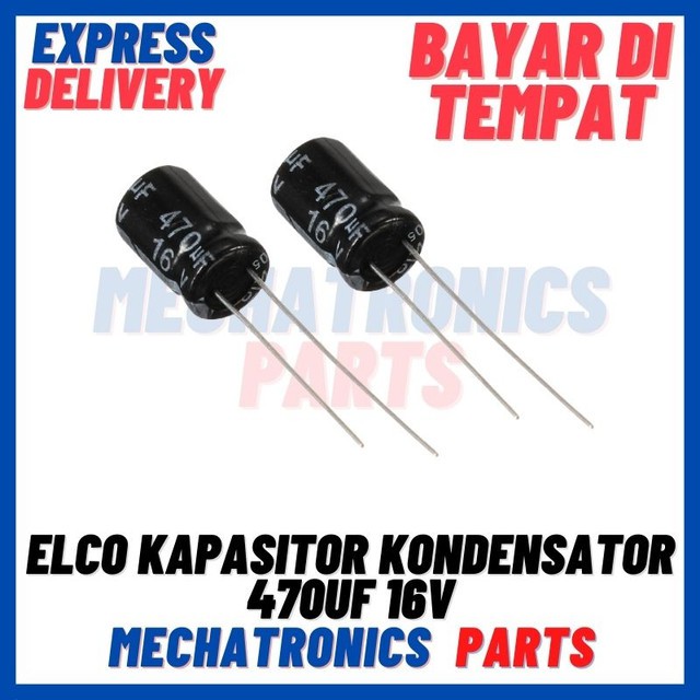 [PAS-9358] ELCO KAPASITOR KONDENSATOR 470UF 16V