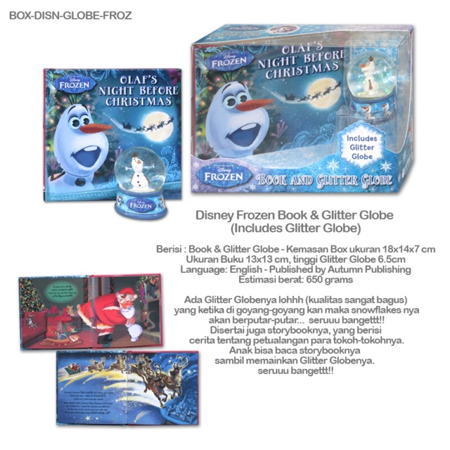 

Disney Frozen Book & Glitter Globe (Includes Glitter Globe)