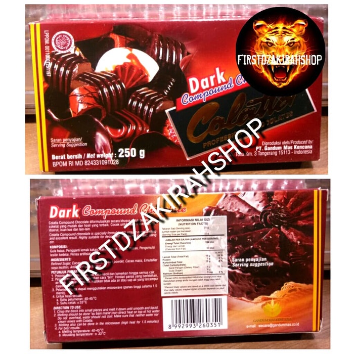 

COLATTA dark campound cholate 250gr