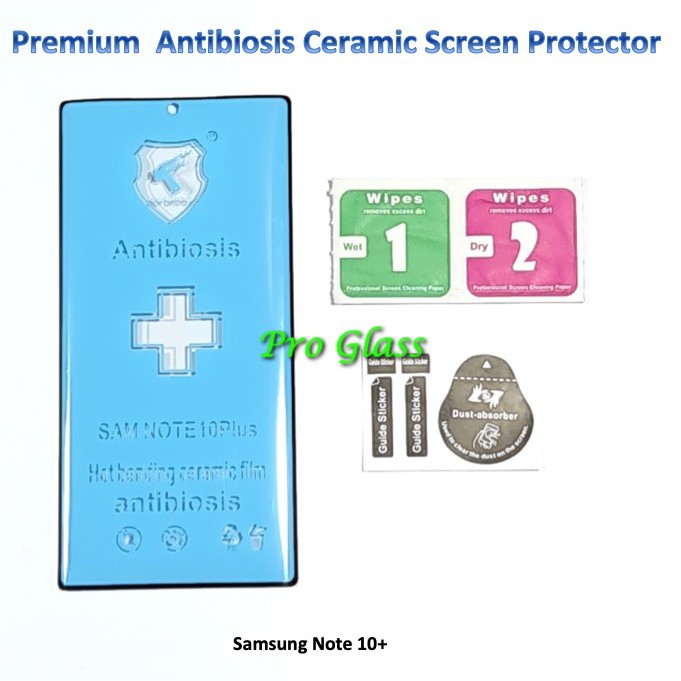 Samsung Note 10 / Note 10 PLUS  Antibiosis Ceramic AntiShock Premium Screen Protector