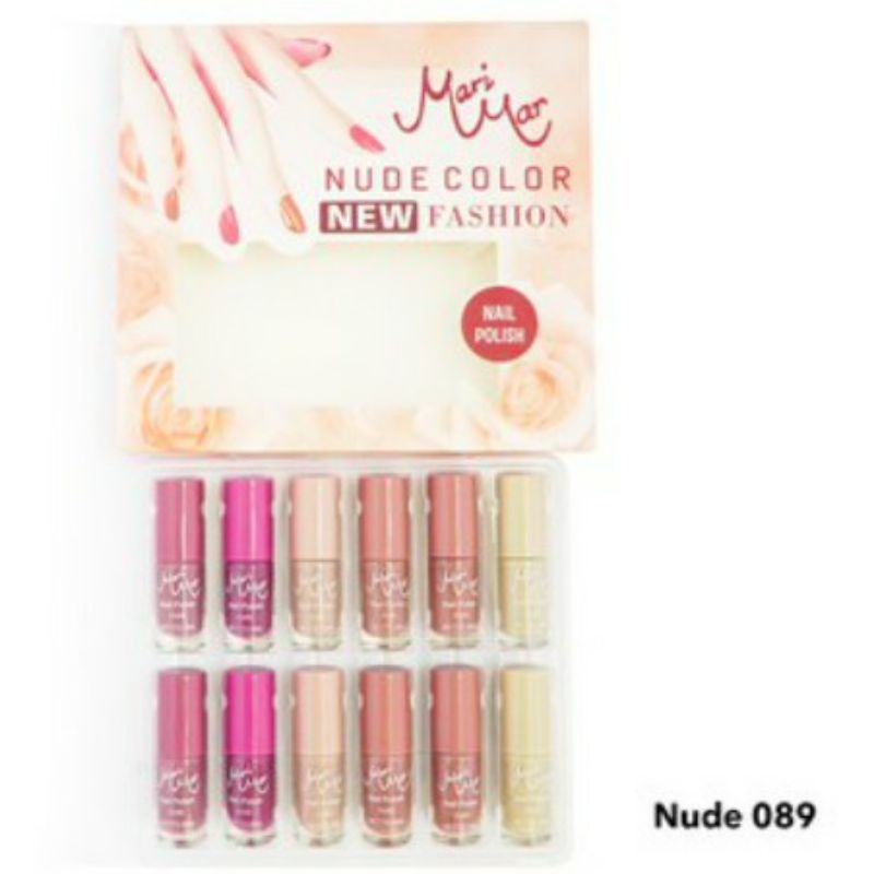 MARIMAR Nail Polish Nude Color | Kutek Kuteks warna nude cat kuku | Xi Xiu BPOM