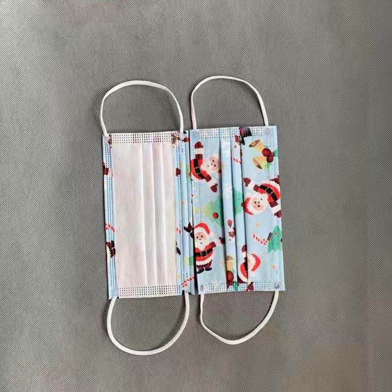 LOTUS | Masker Motif Natal Sekali Pakai