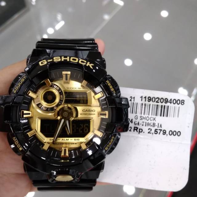 CASIO G-SHOCK GA-710GB-1A ORIGINAL GARANSI RESMI
