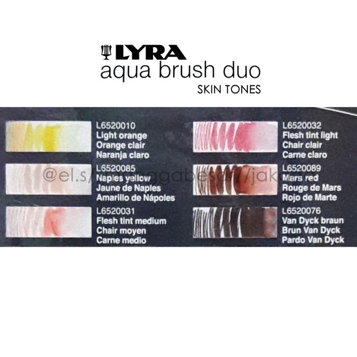 

Eklusif Lyra Aqua Brush Duo Skin Tone Set 6 ( Brush Pen ) Promo