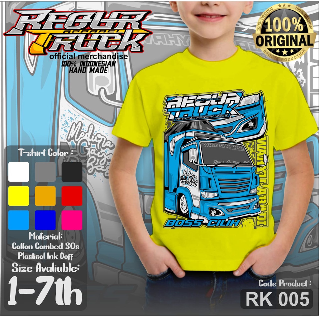 KAOS TRUK WAHYU ABADI ANAK BAJU TRUCK OLENG WAHYU ABADI KAOS ANAK GAMBAR TRUCK KAOS OLENG ANAK ANAK