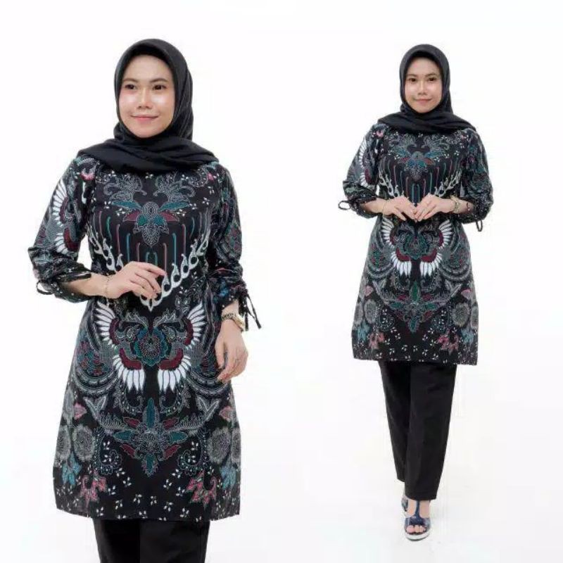 #Bayardirumah Tunik batik Wanita M L XL XXL Jumbo