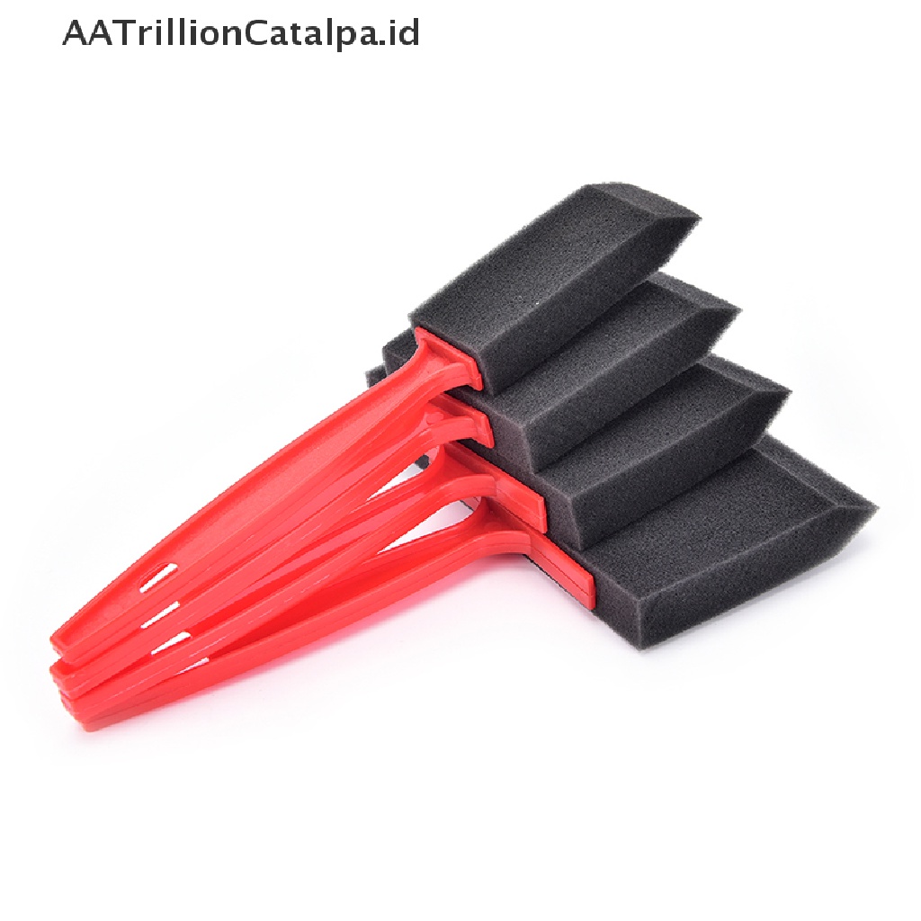 (AATrillionCatalpa) Set Kuas Cat Minyak Bahan Spons + Polyurethane