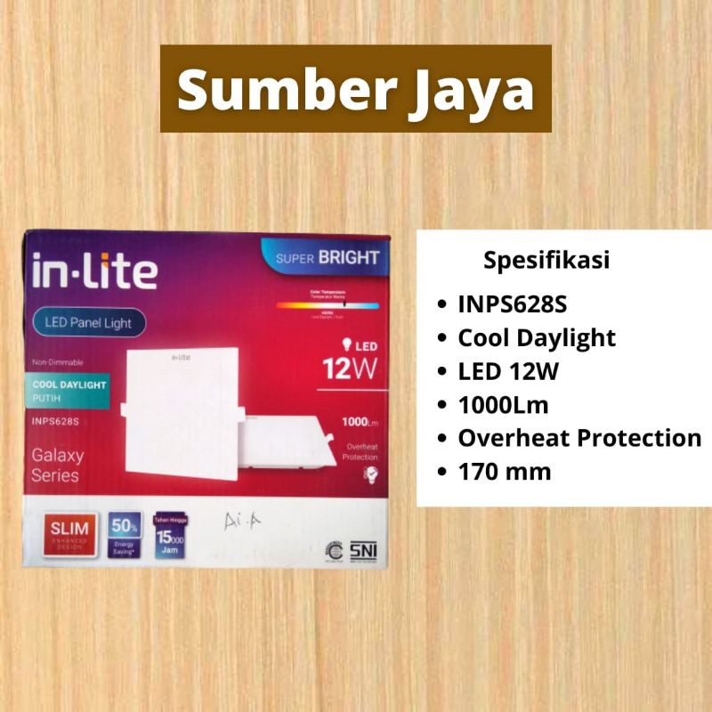 LAMPU LED PANEL LIGHT IN-LITE 12 WATT