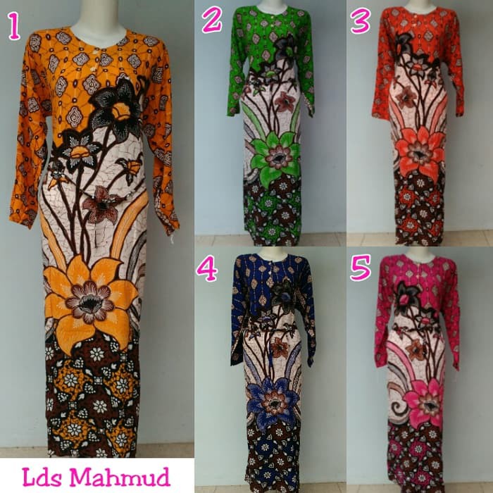 Grosir gamis santung longdress murah batik pekalongan Berkualitas
