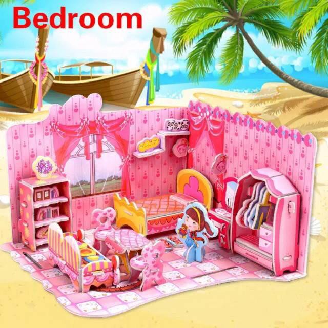 Mainan Puzzle DIY 3D Ukuran Besar 930 Anak