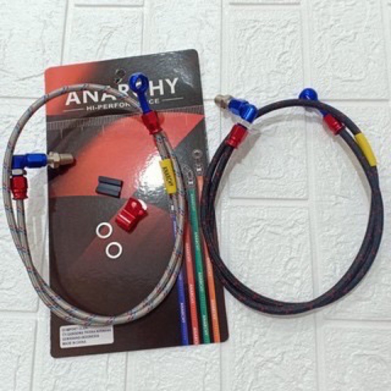 KABEL SELANG REM DEPAN ANARCHY 95CM KABEL SELANG REM VARIASI NON PSI UNIVERSAL