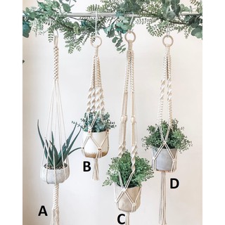  READYSTOCK Macrame  plant hanger makrame pot  gantung  no 