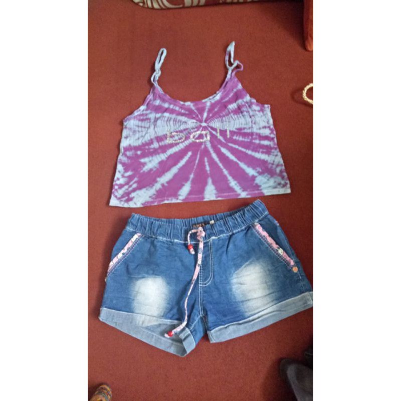 set hotpants+tanktop