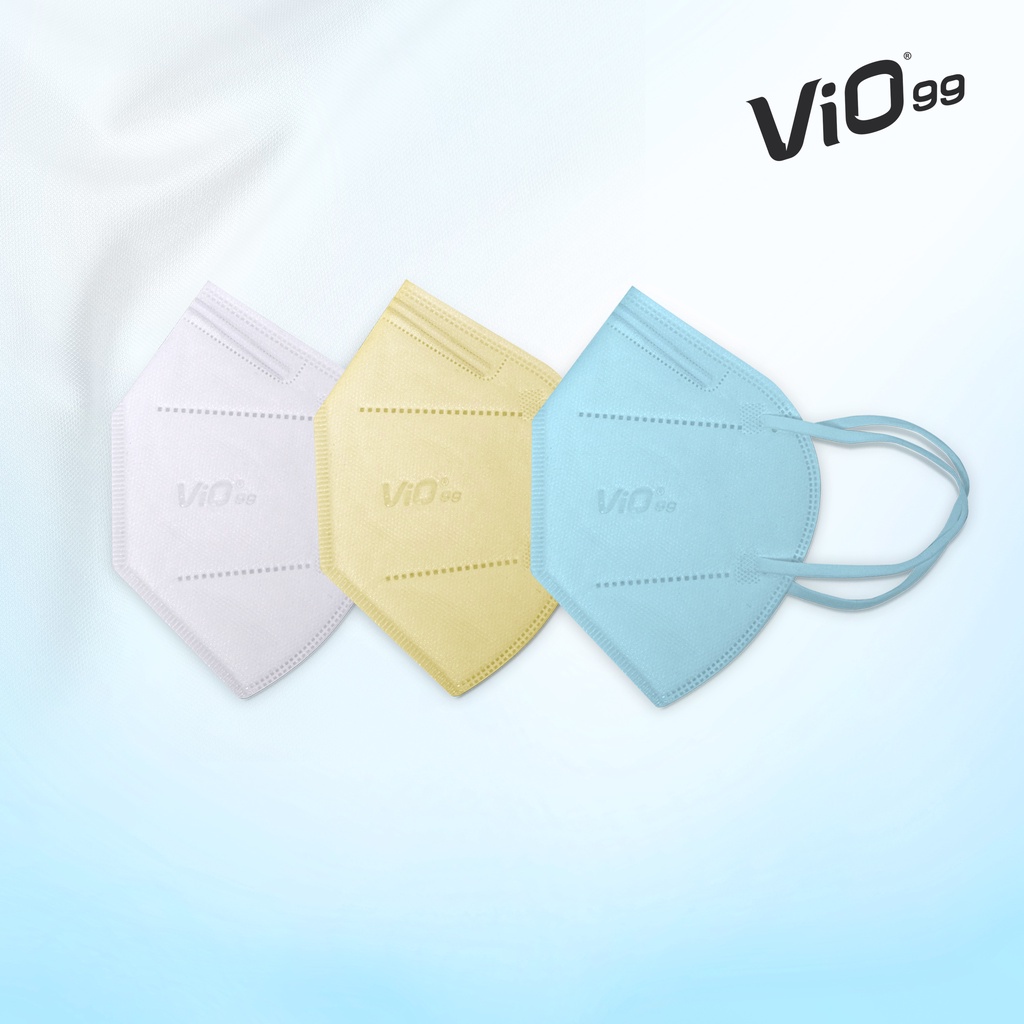Vio KN99 Mask '3S 5Ply Earloop Soft Color Edition Masker Medis isi 3pc