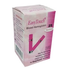 Strip  Hemoglobin Easy Touch / strip HB easytouch 25pcs refill easytouch original