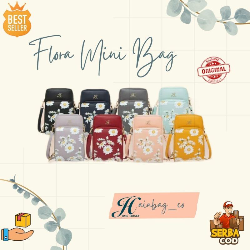 Jim's Honey - Flora Mini Bag Jimshoney Tas Selempang Wanita flora bag Tas Hp Import Tas Dompet Murah