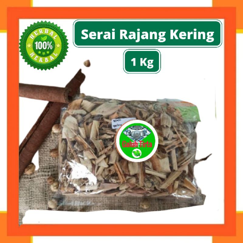 

SEREH / SERAI RAJANG KERING 1 KG - Cymbopogon Citratus - MURNI - JSR Rempah Herbal Sehat Alami