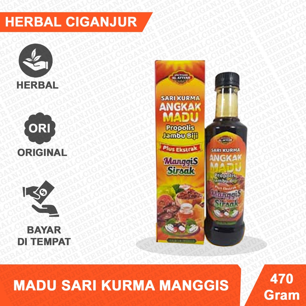 SARI KURMA ANGKAK MADU JAMBU BIJI PLUS MANGGIS SIRSAK AL AFIYAH 470 gr