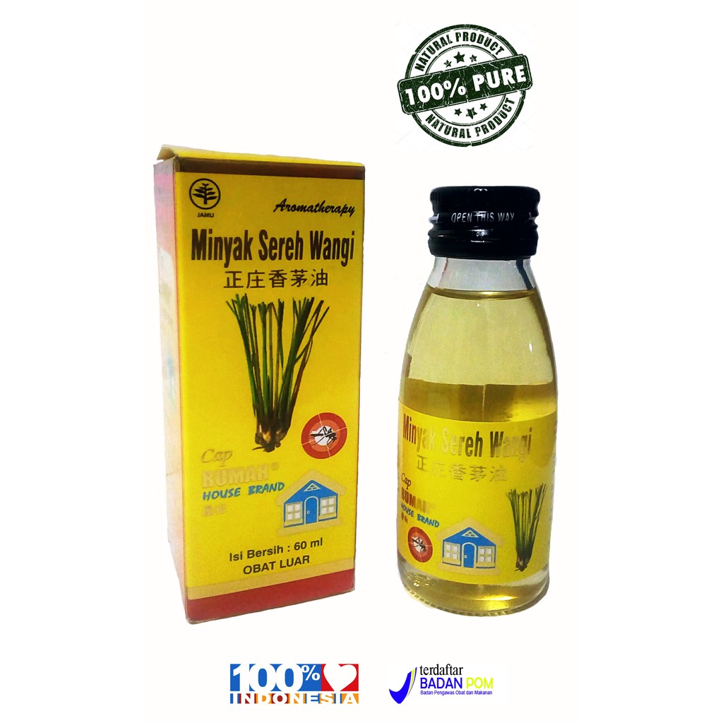 Minyak Sereh Wangi 60 Ml Cap Rumah Shopee Indonesia