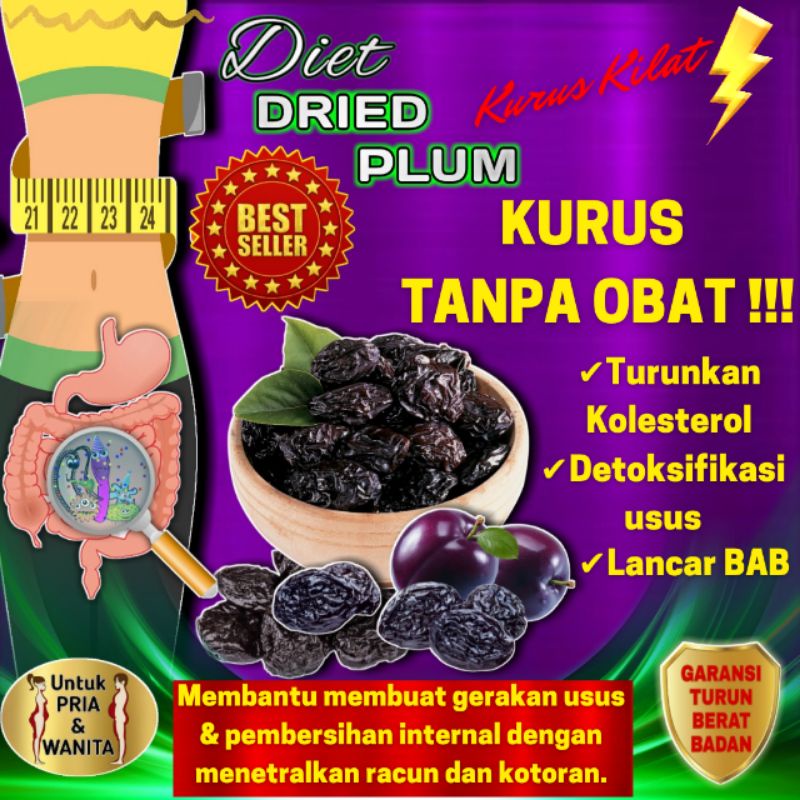 KURUS KILAT DRIED PLUM Pelangsing Diet Detox Penurun Berat Badan Perut Buncit Ampuh