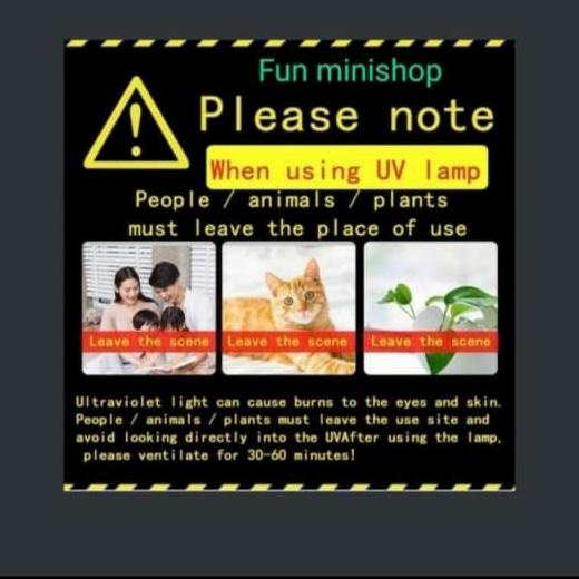 lampu uv sterilizer disinfection uv light 38w anti covid