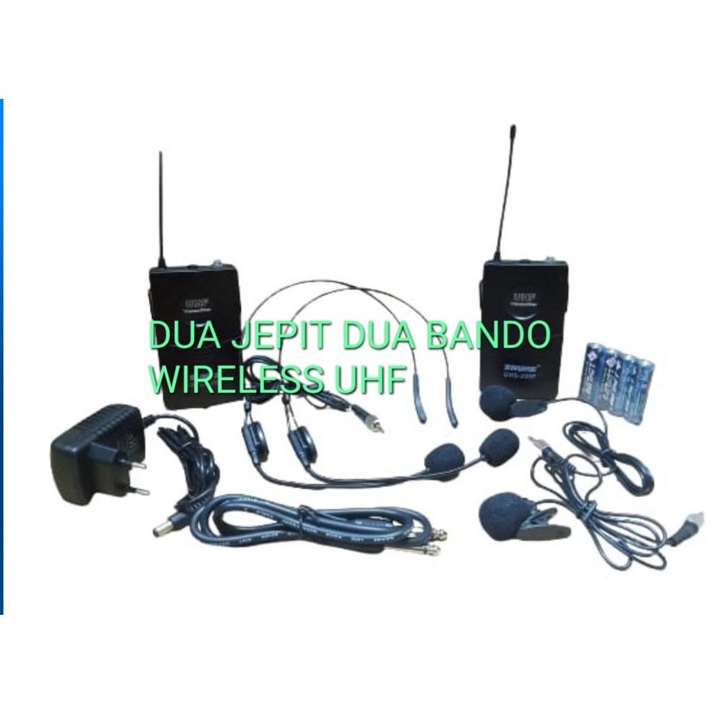 KERAH BAJU SINGLE VOCAL VOKAL AUDIO SOUND SISTEM 2bh TRANSMITER  2bh MIC CLIP ON  2bh mic model headset  1bh kabel audio output  Free baterai aa khusus pulau jawa  Frequency UHF jarak mic bisa pakai sampe 60 meter maxsimal nya suara Mantap, jernih dan emp