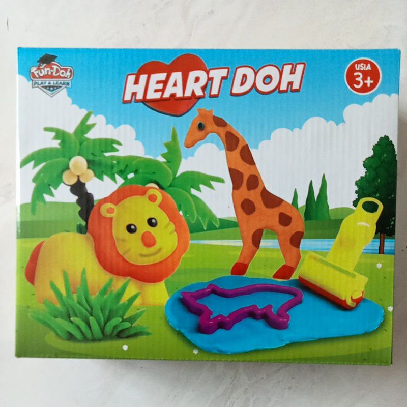 Mainan Malam Plastisin Fundoh Heart Doh 28167