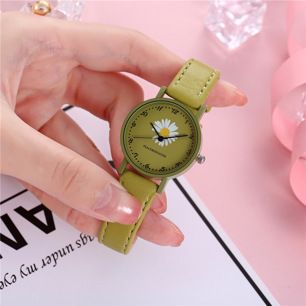 Watchyou Jam Tangan Wanita A0046 Ins Style Literary Fashion Student Daisy Watches